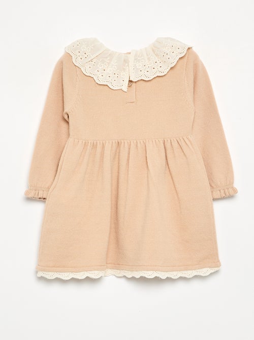 Robe col claudine + collants - Kiabi
