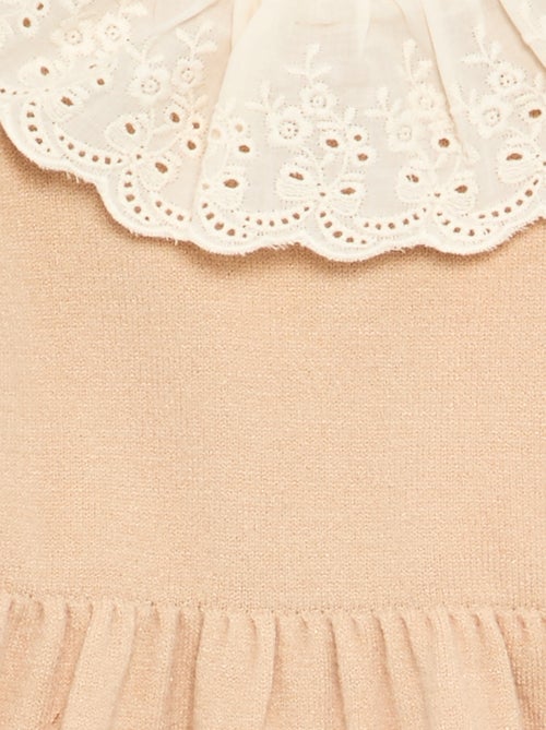 Robe col claudine + collants - Kiabi