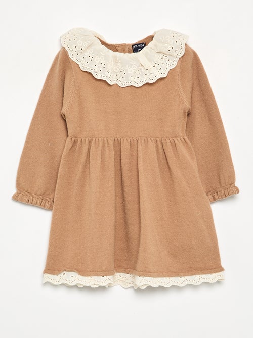 Robe col claudine + collants - Kiabi