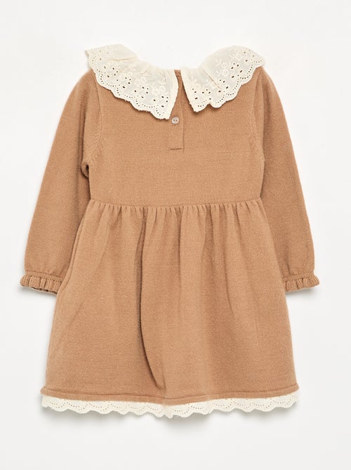 Robe col claudine + collants - Kiabi