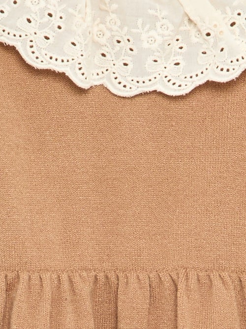 Robe col claudine + collants - Kiabi