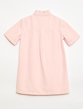 Robe col mao en jean