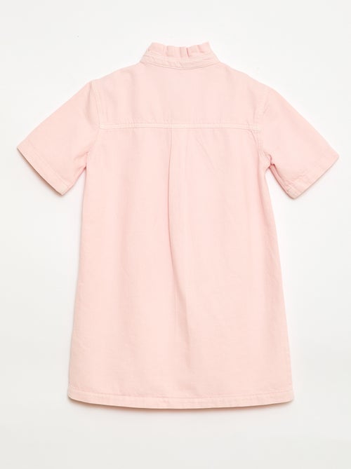 Robe col mao en jean - Kiabi