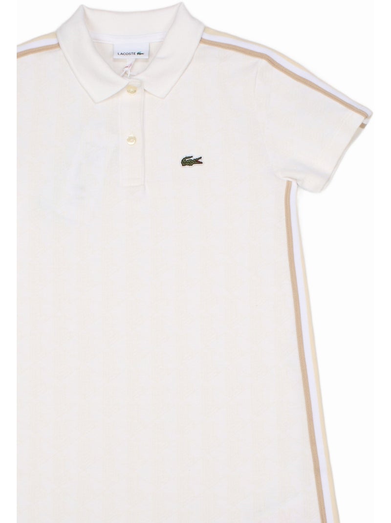 Robe col polo - Lacoste Blanc - Kiabi