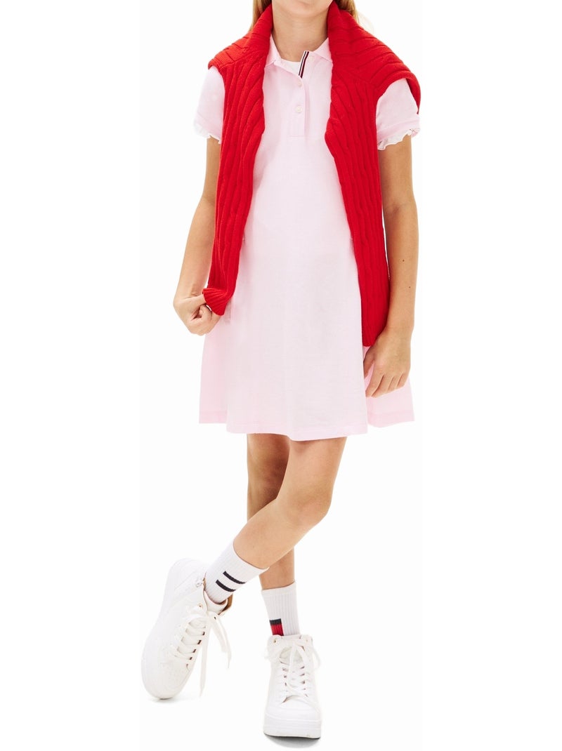 Robe col polo - Tommy Hilfiger Rose clair - Kiabi