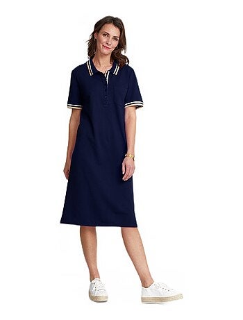 Robe col polo maille piquée - Afibel