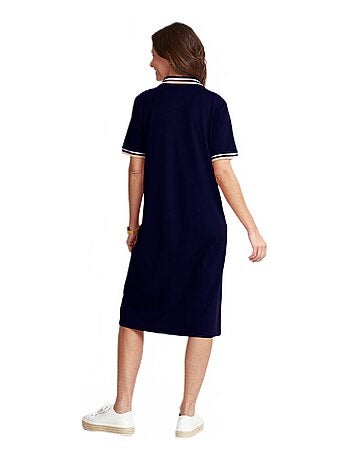 Robe col polo maille piquée - Afibel