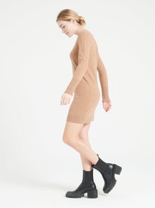 Robe col rond femme 100% cachemire - LILLY 12 - Kiabi Robe col rond femme 100% cachemire - LILLY 12 - Kiabi