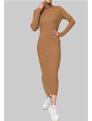 Robe Col Roulé Kebello