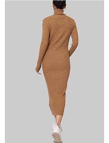 Robe Col Roulé Kebello