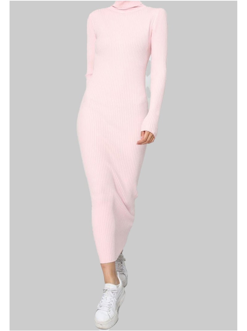 Robe Col Roulé Kebello Rose - Kiabi