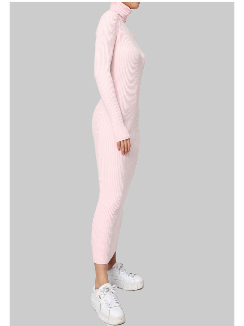 Robe Col Roulé Kebello Rose - Kiabi