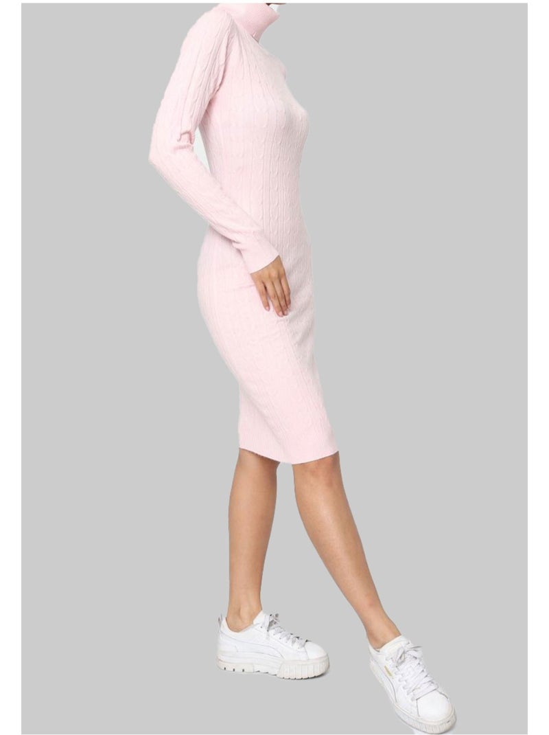 Robe Col Roulé Kebello Rose - Kiabi