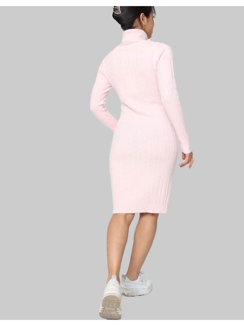 Robe Col Roulé Kebello Rose - Kiabi