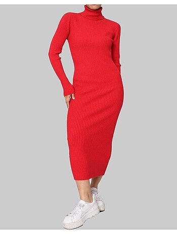 Robe Col Roulé Kebello