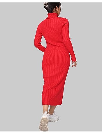 Robe Col Roulé Kebello