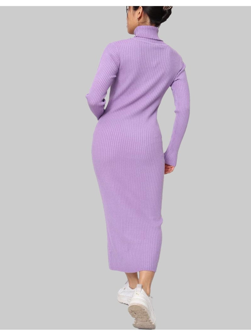 Robe Col Roulé Kebello Violet - Kiabi