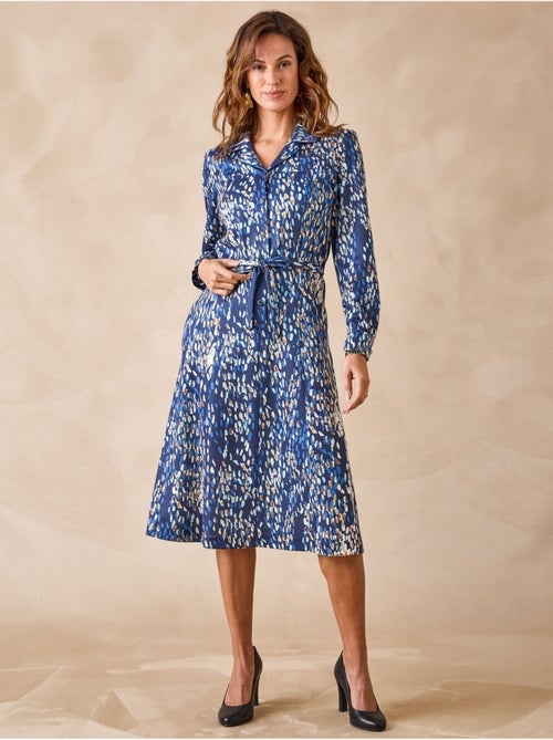 Robe col tailleur manches longues - DAXON - Kiabi