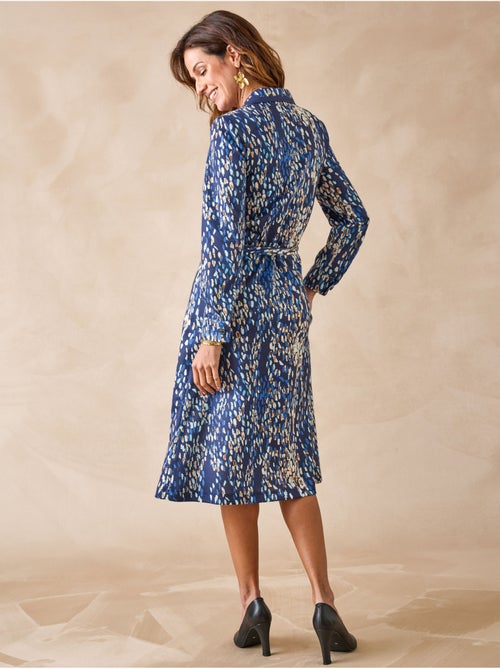 Robe col tailleur manches longues - DAXON - Kiabi