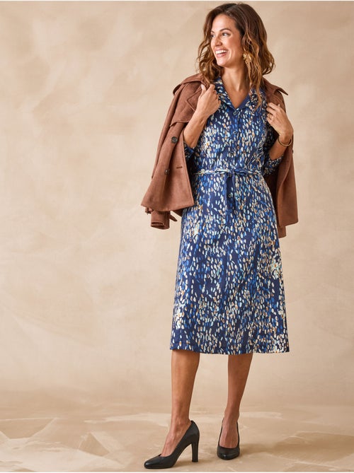 Robe col tailleur manches longues - DAXON - Kiabi