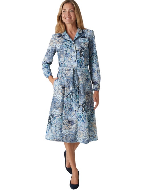 Robe col tailleur manches longues - DAXON - Kiabi