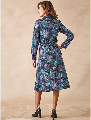 Robe col tailleur manches longues - DAXON