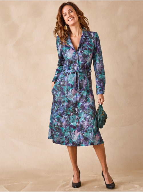 Robe col tailleur manches longues - DAXON - Kiabi