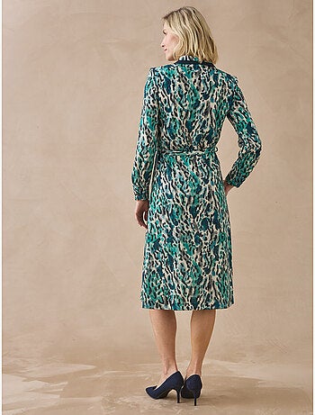 Robe col tailleur manches longues - DAXON