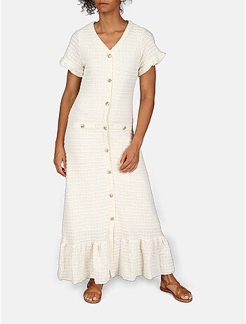 Robe col v