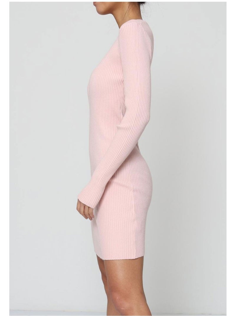 Robe Col V Kebello Rose - Kiabi