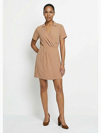 Robe col V manches courtes, Essentiel - Afibel