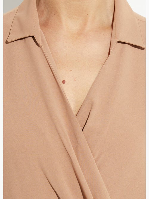 Robe col V manches courtes, Essentiel - Afibel - Kiabi