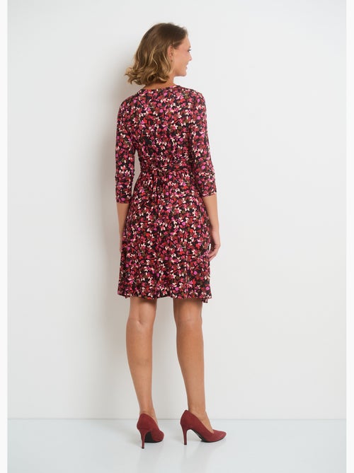 Robe col V taille drapée imprimé fleuri - AFIBEL - Kiabi Robe col V taille drapée imprimé fleuri - AFIBEL - Kiabi