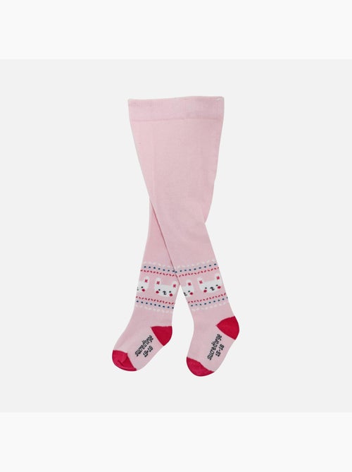 ROBE + COLLANT BEBE FUCHSIA FOLKLORE BABY - Kiabi