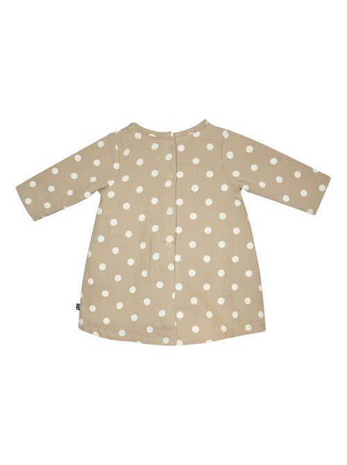 ROBE COLLANT ILONA VELOURS COTELE NAISSANCE - Kiabi