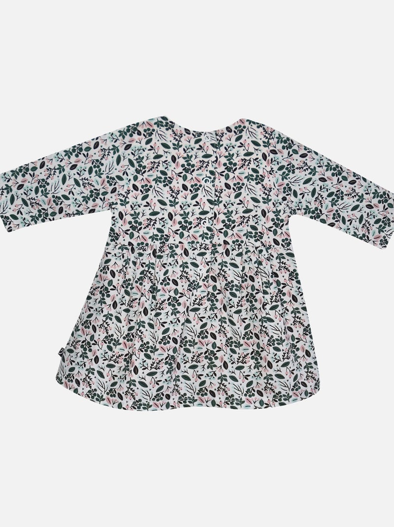 ROBE + COLLANTS + BANDEAU FLORETTE Blanc - Kiabi