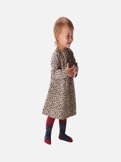 ROBE + COLLANTS FLEUR - Kiabi