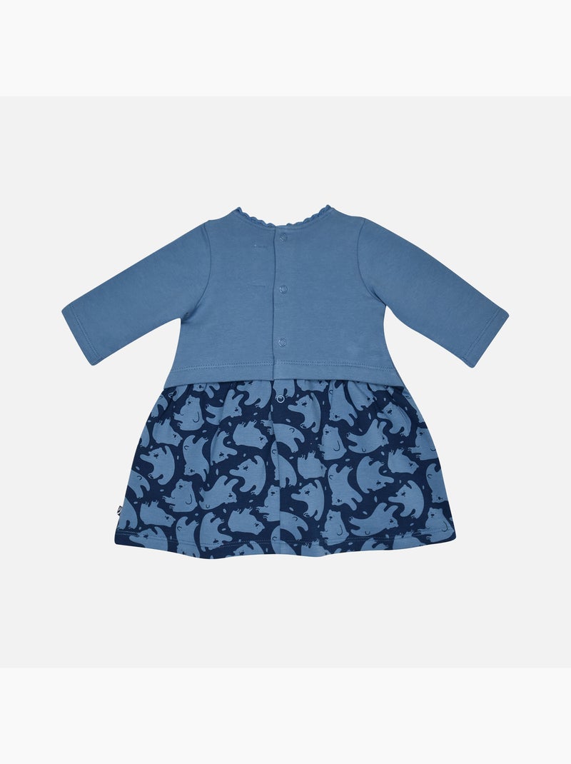 ROBE COLLANTS MARINE MAILLE NAISSANCE Bleu - Kiabi