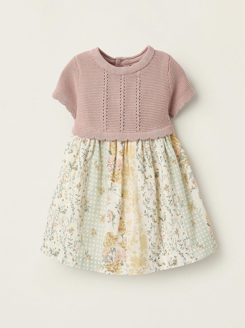 Robe combinée à manches courtes pour nouveau-née manches courtes FIELD DAYS Rose clair - Kiabi