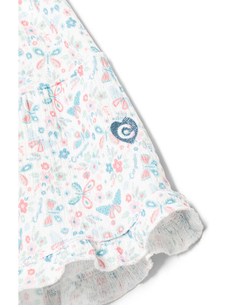 Robe conguitos estampado mariposa Blanc - Kiabi