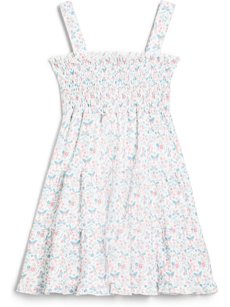 Robe conguitos estampado mariposa Blanc - Kiabi