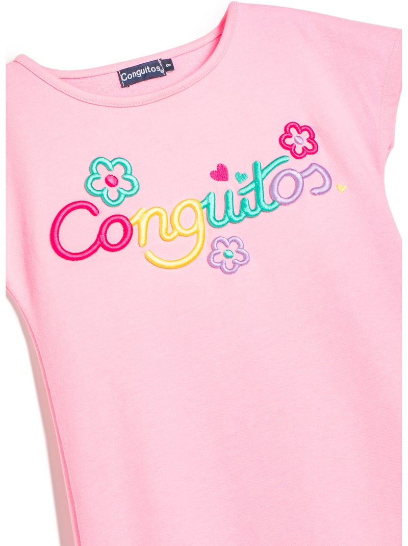 Robe conguitos logo frontal vestido Rose - Kiabi