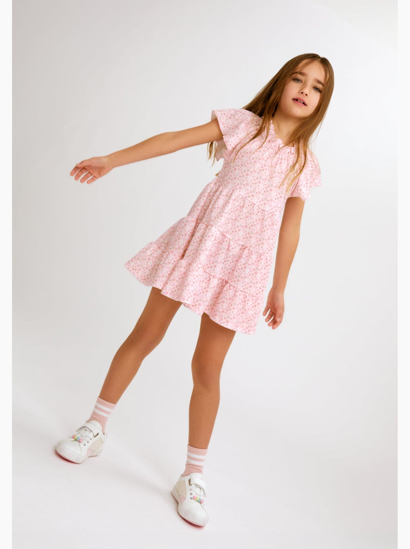 Robe conguitos logo Rose - Kiabi