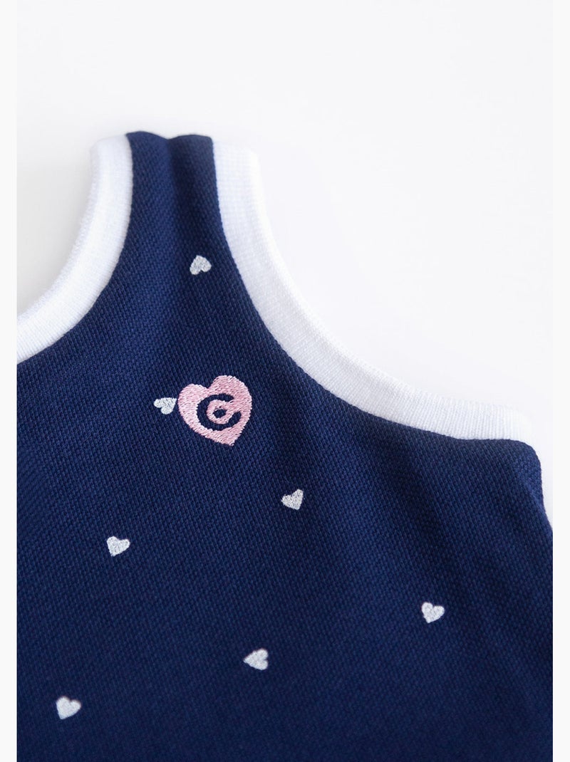 Robe conguitos lunares Bleu marine - Kiabi