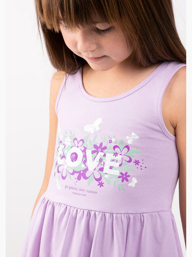 Robe conguitos Mauve lilas - Kiabi