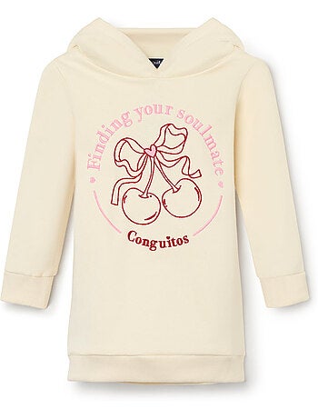 Robe conguitos sudadera con capucha cherries