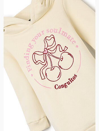 Robe conguitos sudadera con capucha cherries