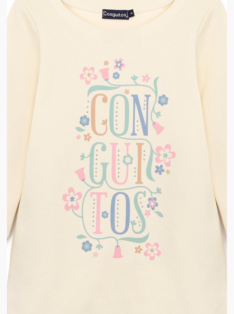 Robe conguitos vestido floral Beige - Kiabi