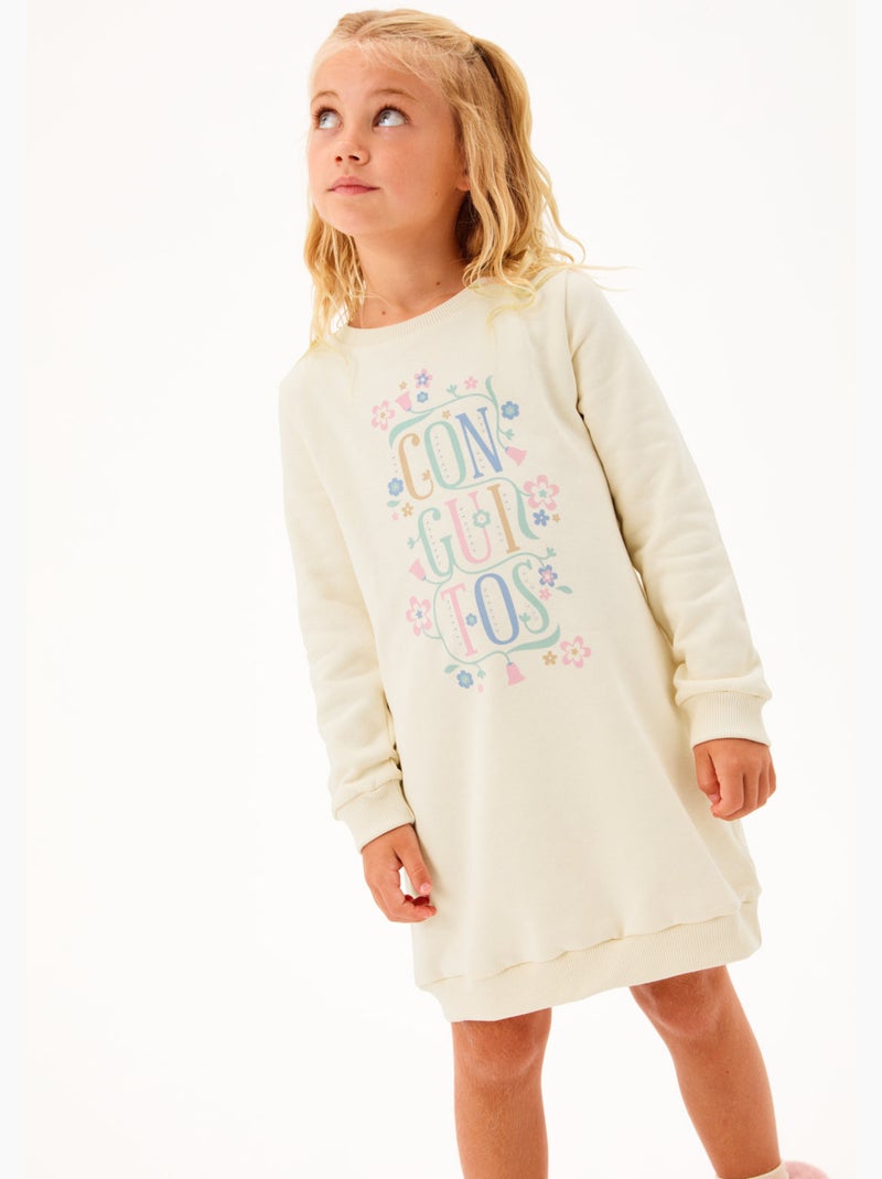 Robe conguitos vestido floral Beige - Kiabi