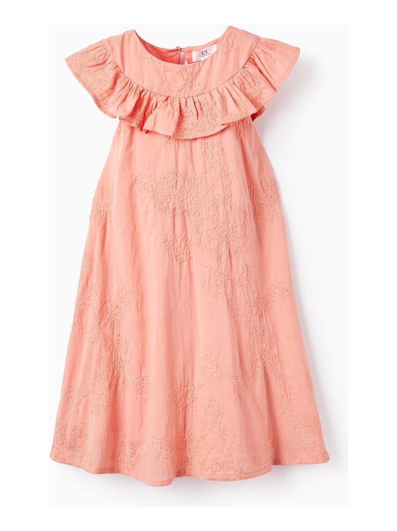 Robe corail pour fille manches courtes HAJJ COLLECTION Rose - Kiabi